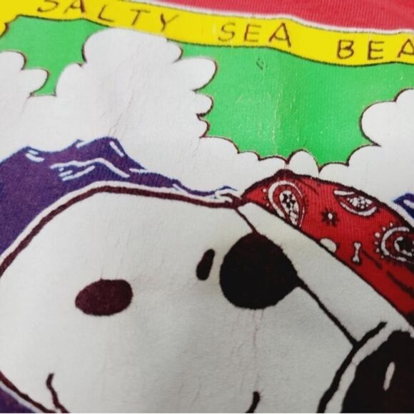 Vintage 80s 90s Snoopy The Peanuts Pirate Graphic Sweatshirt - Picture 9 of 10